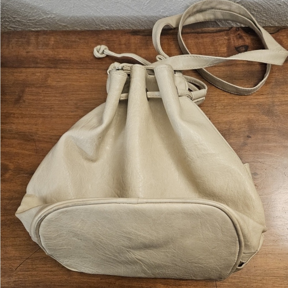SHAN Beige Leather Tote